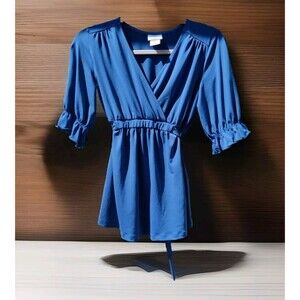 Oh Baby By Motherhood Womens Maternity Blouse Top Size Medium M Torquoise Aqua